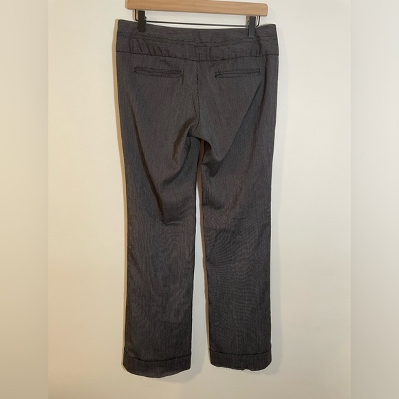 Maurice’s Gray Pinstripe Dress Pants Low Rise Boot Cut Juniors Size 5/6 Long Y2K - Picture 7 of 12